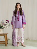 Lila Bloom – Lavender 3-Piece Dress (Stitched)