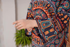 Mirror Embroidered & Printed 2-Piece Dress