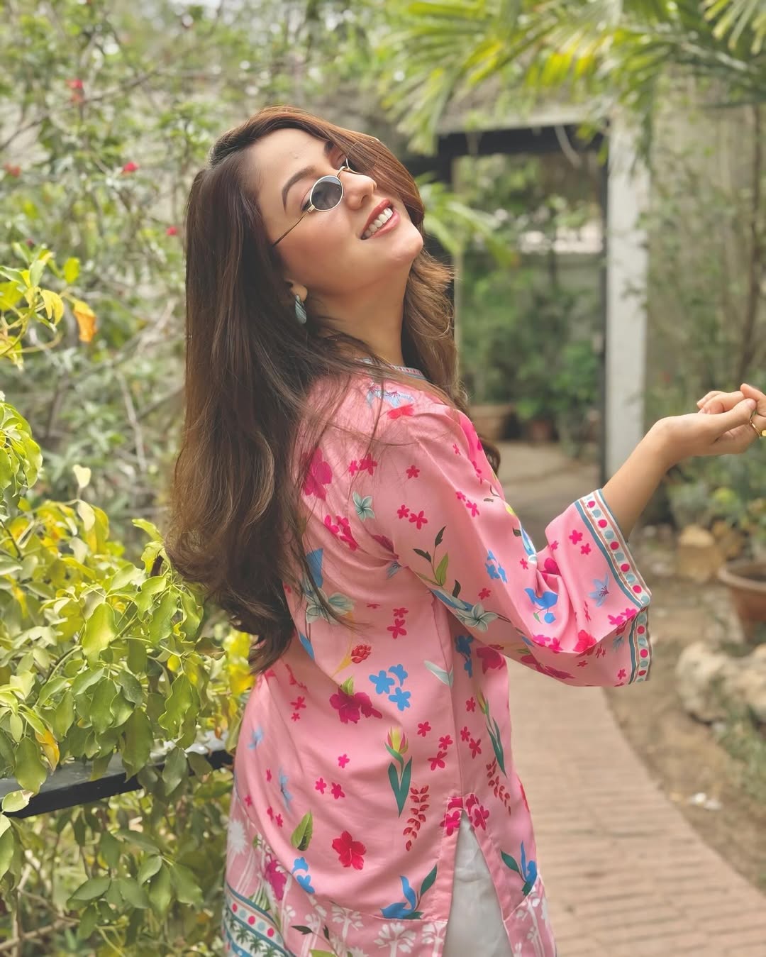 Pink Floral – Silky Lawn 2-Piece Set