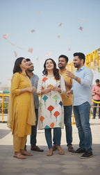 Basant Bloom – Printed Kurti (Stitched)
