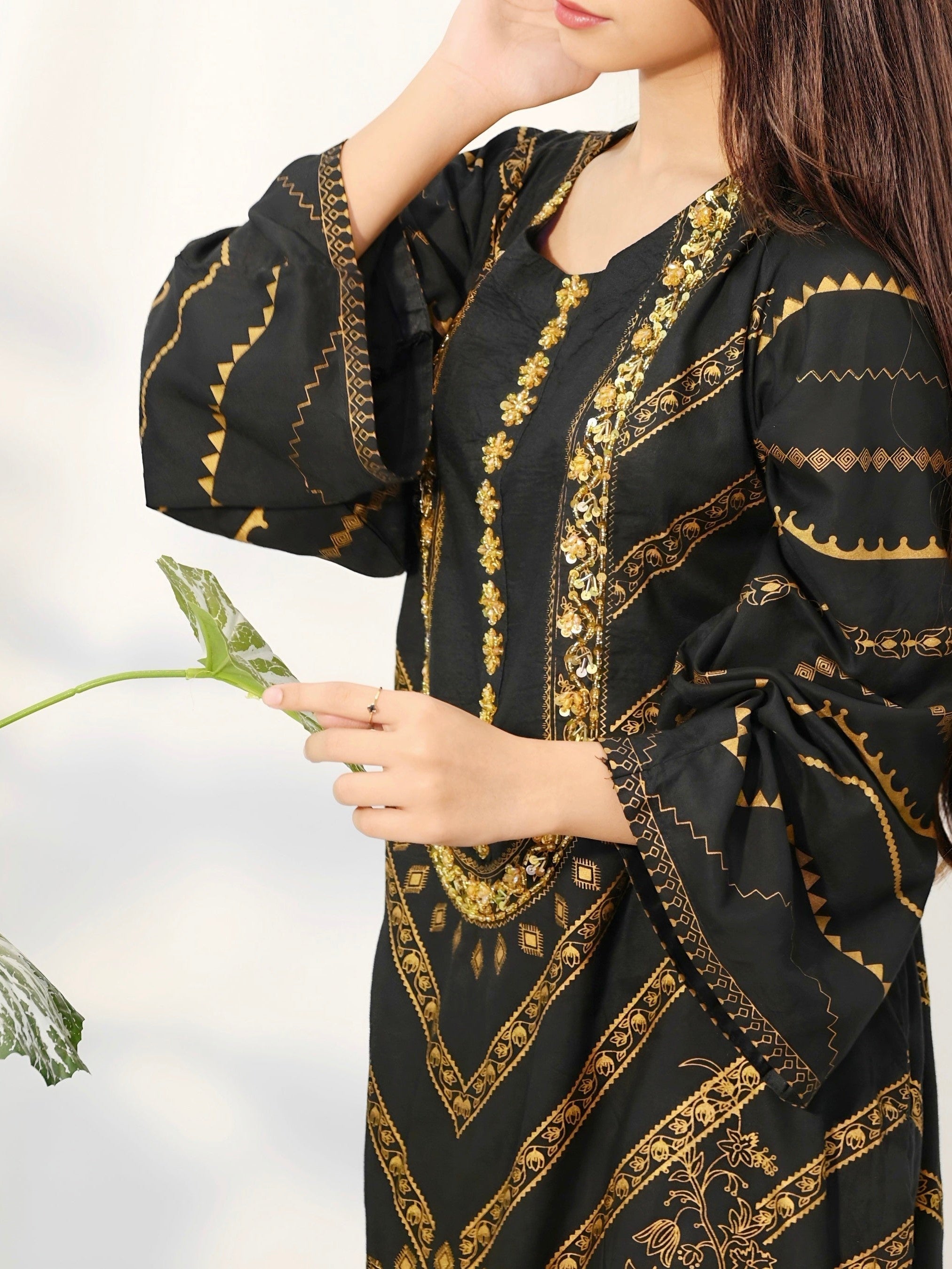 Saadgi Handwork Neck 2PC