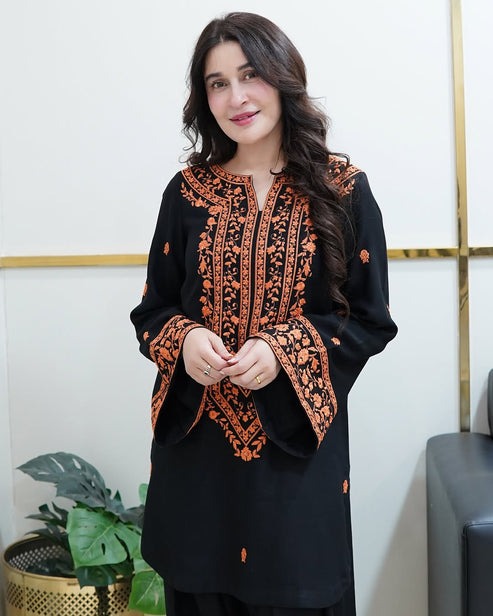 Sofia Brand Embroidered Stitched 2-Piece Suit